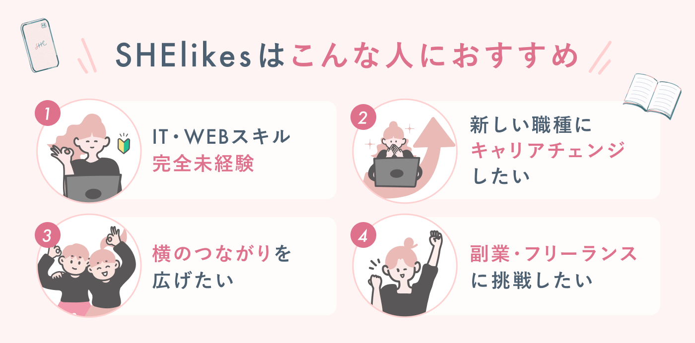 SHElikesがおすすめの人の特徴まとめ