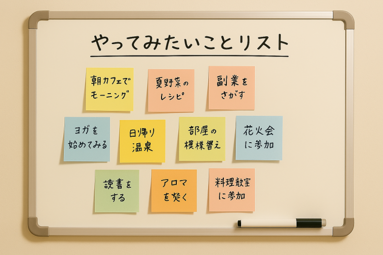 ステップ2. やってみたいことリストを“直感”で書き出す