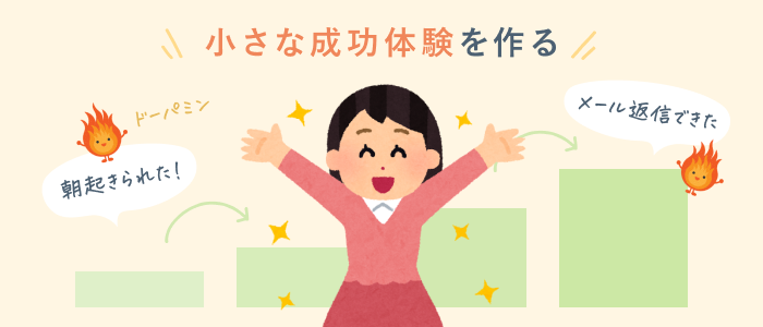 成功体験が脳にポジティブな効果を与える理由を要約した画像