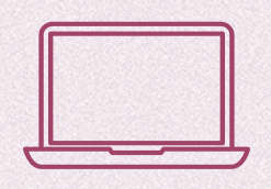 ノートPCの線画アイコン